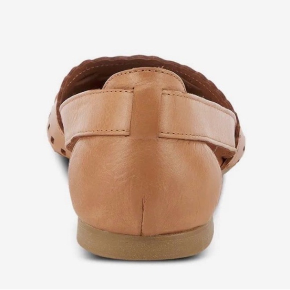 Spring Step Women's Tan Woven Leather Slingback Loafers - Picture 7 of 11
